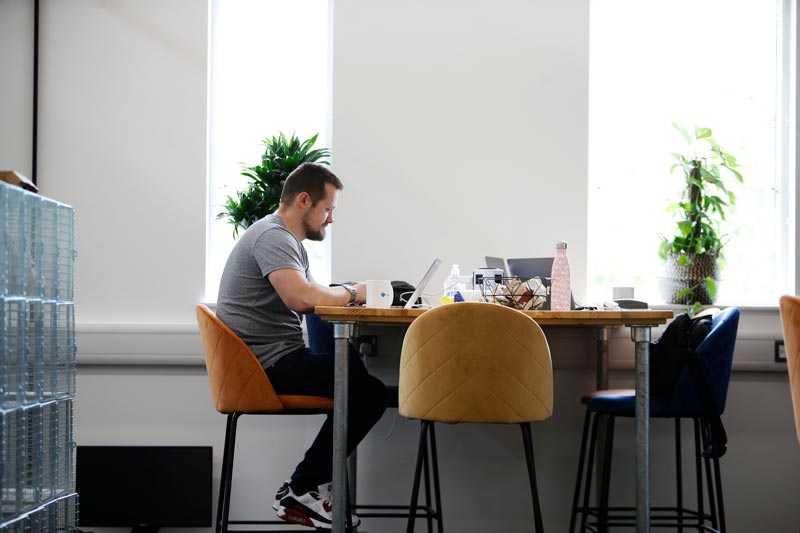 Person Working at Eagle Labs WCFI